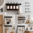 thumbnail image 4 of No-Drill Space Aluminum Wall Hook Rack, Heavy Duty Self-Adhesive Storage Hooks for Bathroom and Kitchen, Rust-Proof Towel and Coat Hanger, Multi-Size Wall Mounted Organizer, Size of M, 1PC, 4 of 7