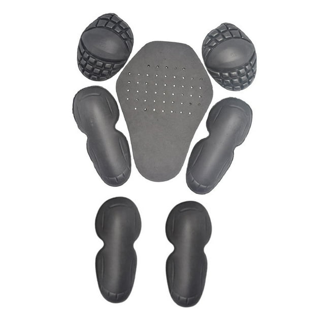 7 protectores de hombros y de EVA para motocicleta, de conducción, fácil de limpiar, protector de espalda para mujeres y hombres.