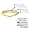 thumbnail image 3 of Vir Jewels 3/4 CTTW Classic Diamond Wedding Band in 14K Yellow Gold Channel Set Size 8.5 Female Adult, 3 of 6