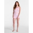thumbnail image 2 of No Boundaries Ruffle Tank Top and Shorts Sleep Set, 2-Piece, Women's XS-XXL, 2 of 5