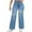 Light Blue, variant on ABATAB Women's Jeans Boyfriend Stretchy Ripped Distressed Denim Pants Wide Leg Baggy Trendy Streetwear Jean Trousers
