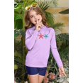 thumbnail image 4 of Girl's Rash Vest Long Sleeve Rash Vest Uv Protection Rash Top Quick Drying Rash Guard 3-12 Years, 4 of 5