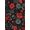 Red, Pattern 17, variant on ODIKA 4'x6' Green Deep Tropical Elegance with Exotic Washable Area Rug Lush Botanicals and Avian Motifs in a Vintage for Home Office, Under Desk, Non-Slip Chair-Friendly, Flatwoven