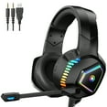 thumbnail image 1 of Cshidworld Audífonos para Juegos, Audífonos con Cable para Juegos para Ps4, Ps5, Xbox con Sonido Envolvente 7.1, con Micrófono con Cancelación de Ruido y Luz RGB, Audífonos sobre la Oreja para Xbox S, 1 of 7