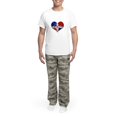 thumbnail image 5 of CafePress - Dominican Heart Men's Light Pajamas - Men's Light Loose Fit Cotton Pajama Set, 5 of 7