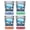 Multicolor (4-Pack), variant on Snowshoe West Virginia Design B Souvenir 2 oz Square Shot Glass Clear