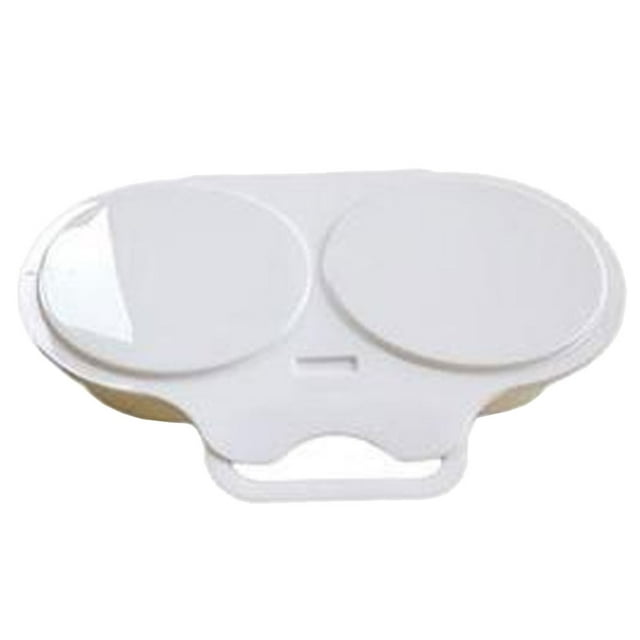 OULII Portable Egg Maker for Microwave with Fine Plastic Material White Easy to Clean Supports Dishwasher Safe and 4 Eggs Capacity