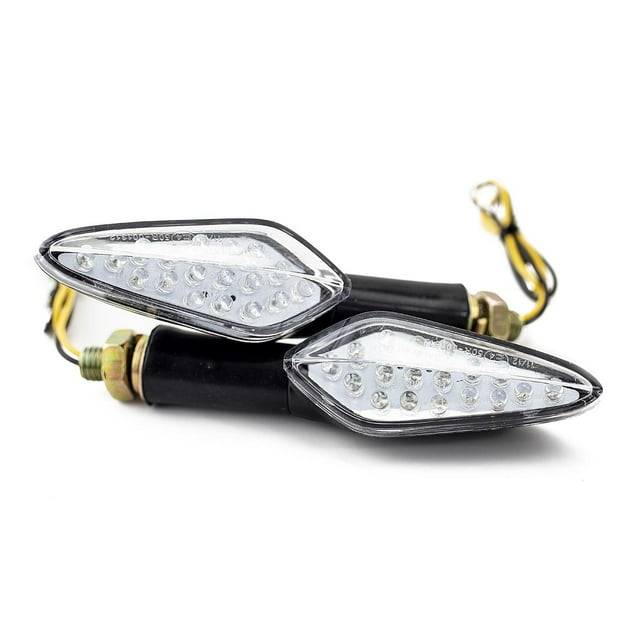 Direccionales Motocicleta 18 Leds 2 Wires M1001 negro