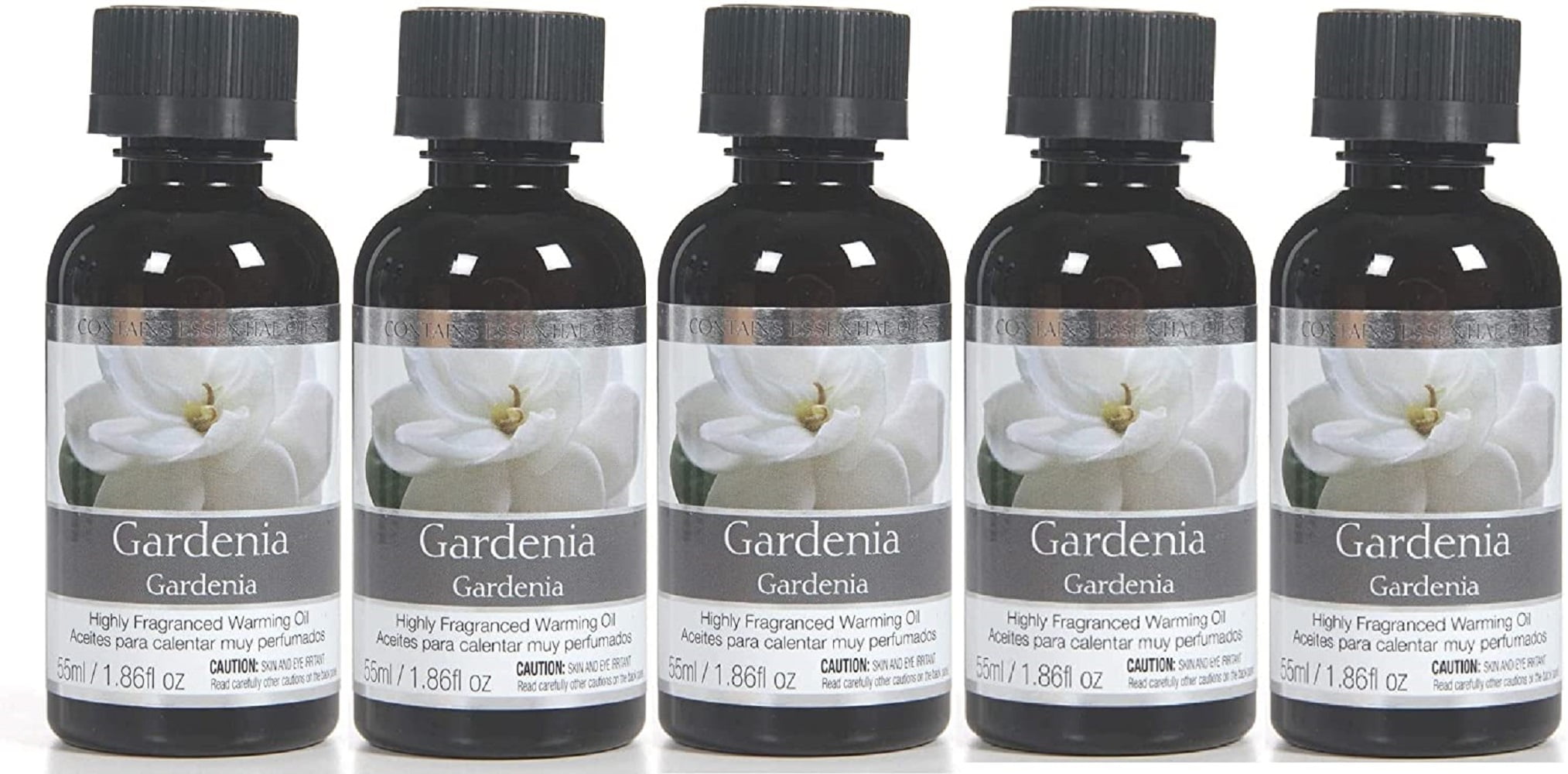 Hosley Set of 5, 55 ml Gardenia Fragrance Warming Oils