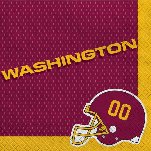 Washington Football Team NFL Pro Football Sports Party Luncheon Napkins