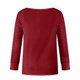 thumbnail image 4 of Camiseta de manga larga con cuello en V para mujer a la moda, blusa suelta con estampado de Navidad para otoño Pompotops  FGAJ14909, 4 of 4