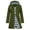 Army Green, variant on Dxzfnsa Raincoat Women Waterproof Long Hooded Rain Jacket Trench Coats Windbreaker Travel Jacket Plaid Drawstring Waistband Coats with Pockets S-2XL