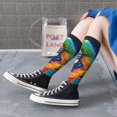 thumbnail image 3 of Lsque Vibrant Rainbow Parrot Fantasy Printed Crew Socks Men's Women's LightWeight Thin Casual Calf Socks ,Knee High Socks,Cotton Socks, 3 of 9