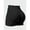 Black, variant on AEXTO Women's High Waist Sports Shorts, Breathable Comfortable High Stretch Skinny Shorts, Gym Shorts, Ladies Sportswear for Indoor Outdoor Wear, Yoga Gym Activewear, Skinny Workout Shorts