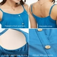 thumbnail image 4 of CHOK Camisoles à Soutien-Gorge Intégré pour Femmes, Bretelles Spaghetti Ajustables, Débardeur Sans Manches, Hauts d'Été, 4 of 6