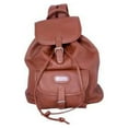 thumbnail image 3 of Leather Backpack with Single Pocket,Tan,one size, 3 of 3