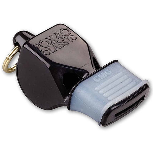 Fox 40 USA Sport Whistle, Classic Black with Mouth Grip - Walmart.com