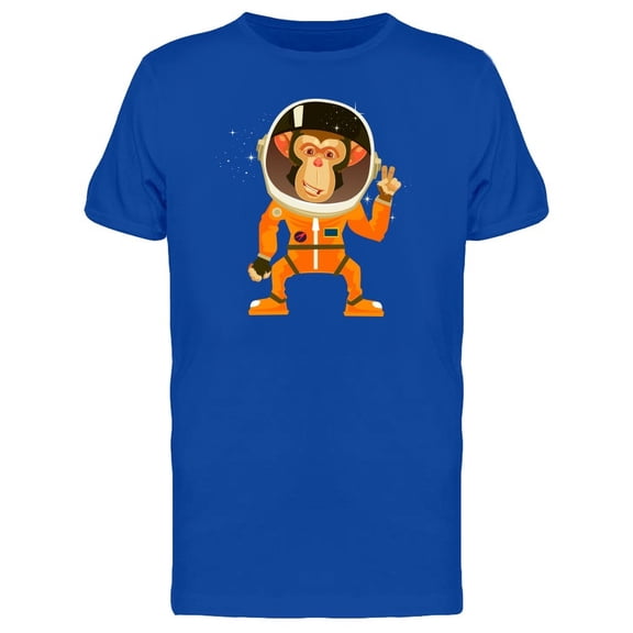 Smiling Monkey Astronaut Tee Men's -Image by Shutterstock