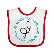 Inktastic My Mommy is a Nurse Boys or Girls Baby Bib