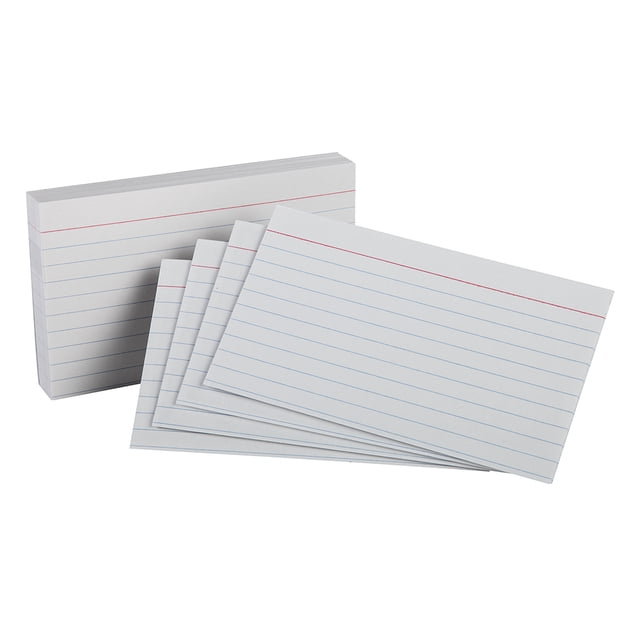 Tarjeta Índice Oxford 5'x8' Rayada Paquete c/100