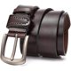 thumbnail image 2 of Cinturón para hombre, cinturón de cuero para hombre, cinturón para hombre, marrón oscuro, se puede acortar, 2 of 5