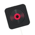 thumbnail image 3 of Wisewang 4.2 Wall Mounted CD Player with Remote Control ABS Plastic Boombox Black, 3 of 6