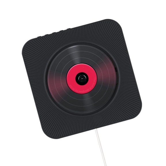 Reproductor de CD Bearachild Boombox de Audio doméstico inalámbrico portátil con Bluetooth Negro