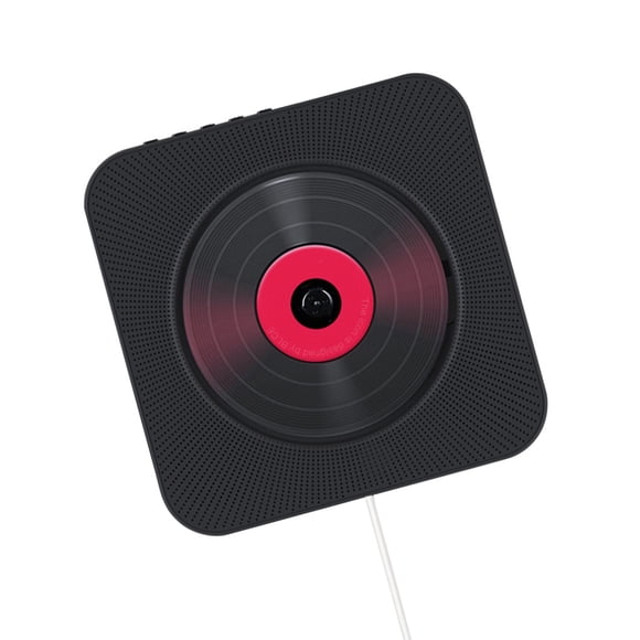 ZLight Wall Mounted CD Player Surround Sound FM Radio USB MP3 Disk Black