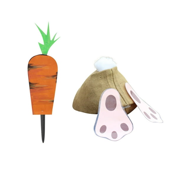 Pisexur Easter Bunny Decorations Spring Decor Easter Garden Decoration Rabbit Cute Garden Land Planting Props Ornaments Easter Basket Stuffers for Kids
