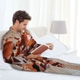 thumbnail image 6 of Goofa Coffee Beans Chocolate Splash for 2-piece Loungewear Set Men’s Sleepwear Set Soft PJs Cozy loungewear Comfy Sleep Set Winter Pajamas-X-Large, 6 of 7