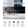 thumbnail image 5 of Blue Marble Blackout Curtains 39 Inches Long for Bedroom, Contemporary Abstract Golden Foil Texture Thermal Insulated Room Darkening Black Out Window Curtain Panels Grommet Drapes for Living Room, 5 of 8