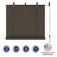 thumbnail image 2 of KeLiang Outdoor Shade Blinds Patio Roll Up Blackout Shades Exterior Privacy Screen for Pergola Balcony Porch Carport Deck Window, 4' W x 11' L Brown, 2 of 7
