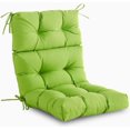 thumbnail image 1 of Outdoor High Back Chair Cushion, Water Resistant Tufted Adirondack Rocking Chair Cushion with Ties, Replacement Seat Cushion for Patio Furniture, Green, 1 of 7
