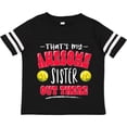 thumbnail image 3 of Inktastic That's My Awesome Sister out There with Softballs Boys or Girls Toddler T-Shirt, 3 of 5