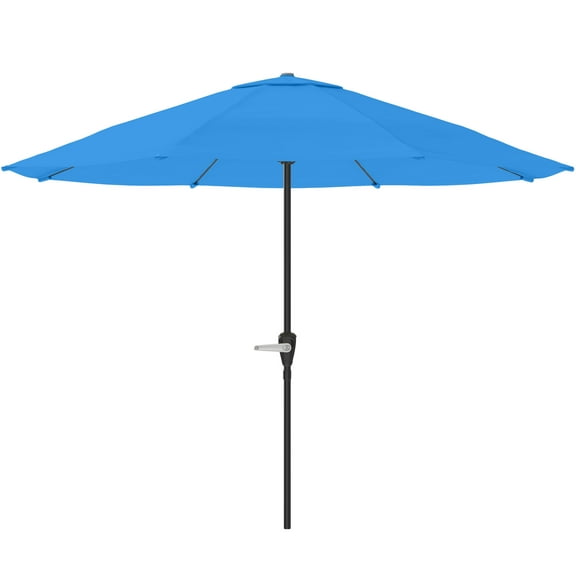 Pure Garden 9FT Outdoor Vented Patio Umbrella with Crank (Brilliant Blue)