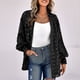 thumbnail image 1 of Cárdigan Para Mujer, Estilo Simple, Color Puro, Puño Elástico, Parte Delantera Abierta, Parte Delantera Abierta Para Viajes ANGGREK Otros, 1 of 6