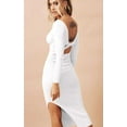 thumbnail image 2 of Ribbed Knit Reversable Midi Dress (S, Black), 2 of 10