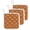 Orange, variant on Plaid Orange Pot Holders for Kitchen Heat Insulation Potholder, Kitchen Pot Holders Sets Washable Oven Hot Pads Terry Cloth Trivet for Cooking Baking Modern Abstract Geometric Checkered Lines 2 Pack