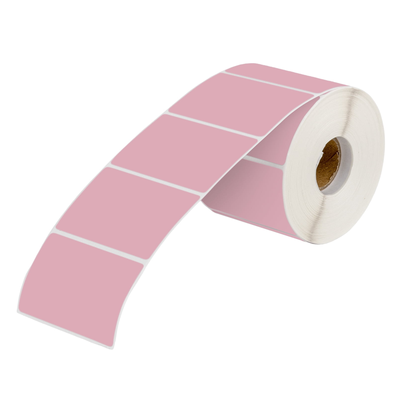 Muka 800 PCS 1.5" x 2.25" Light Pink Thermal Labels Color Thermal Label for Barcodes, Address, Consignment, Compatible with Thermal Label Printer