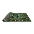 thumbnail image 2 of Ahgly Company Indoor Round Persian Turquoise Blue Traditional Area Rugs, 3' Round, 2 of 4