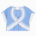 thumbnail image 7 of kpoplk Girl's Graphic Shirt Short Sleeve Loose Cute Summer T Shirt Trendy Aesthetic Baggy Tops(Blue,5-6 Y), 7 of 7