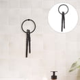 thumbnail image 1 of Luxshiny Llavero De Hierro Fundido Negro Estilo Retro Para Llavero Decorativo Y Bolso, 1 of 6