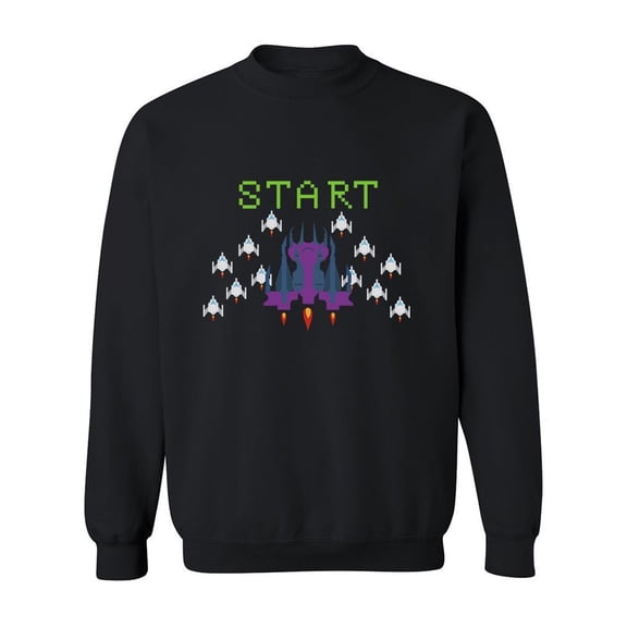 Videogame Start Sweatshirt Men -Image by Shutterstock, Male 3X-Large