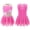 Hot Pink-A, variant on ZDHoor Girls Sequins Floral Figure Ice Skating Dress Gymnastics Leotard Ballet Dance Costume Yellow-B 14