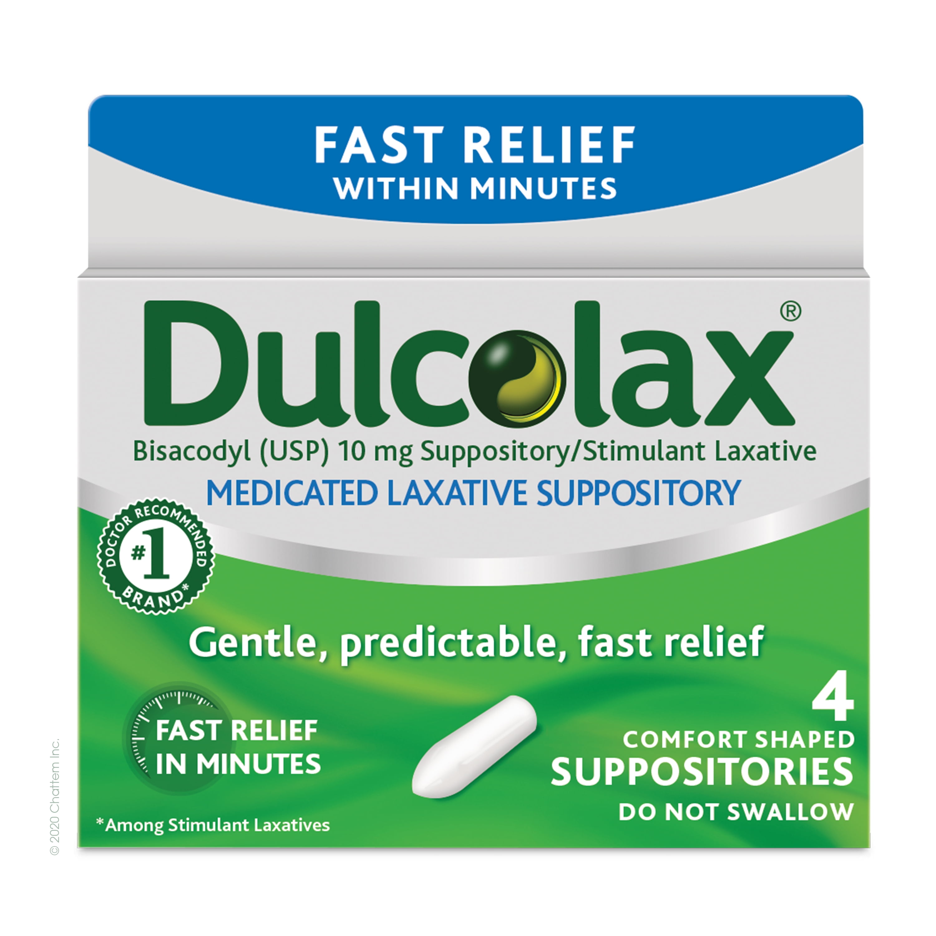 Dulcolax Laxative Suppositories (4 Ct) Fast, Reliable Relief