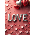 thumbnail image 4 of Love Heart Backdrop Banner Valentine's Background Romantic Party Wedding Photography Props Decorations Special Event Photo Booth Display, 4 of 4