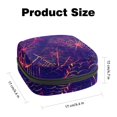 thumbnail image 2 of 1Pc Cute Period Bag Menstrual Cup Pouch, Large Storage Bag Sanitary Purse for Sanitary Napkin Pads, Spider Webs Seamless Pattern Pads Organizer for Girls Women, 2 of 6