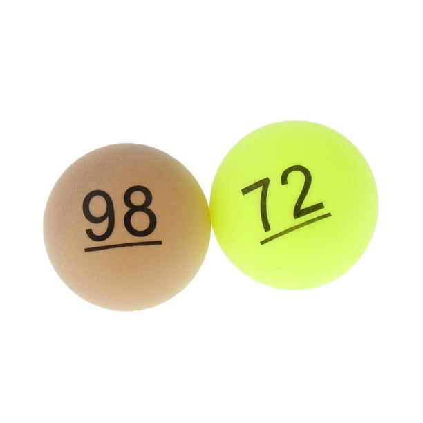 50pcs / pack Balles de ping-pong colorées 40mm 2.4g Divertissement