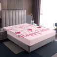 thumbnail image 3 of Erosebridal Cartoon Rabbit Fitted Sheet Twin, Happy Easter Print Bedding Set Twin Size, Festival Decor, 2pcs (No Top Sheet), 3 of 6