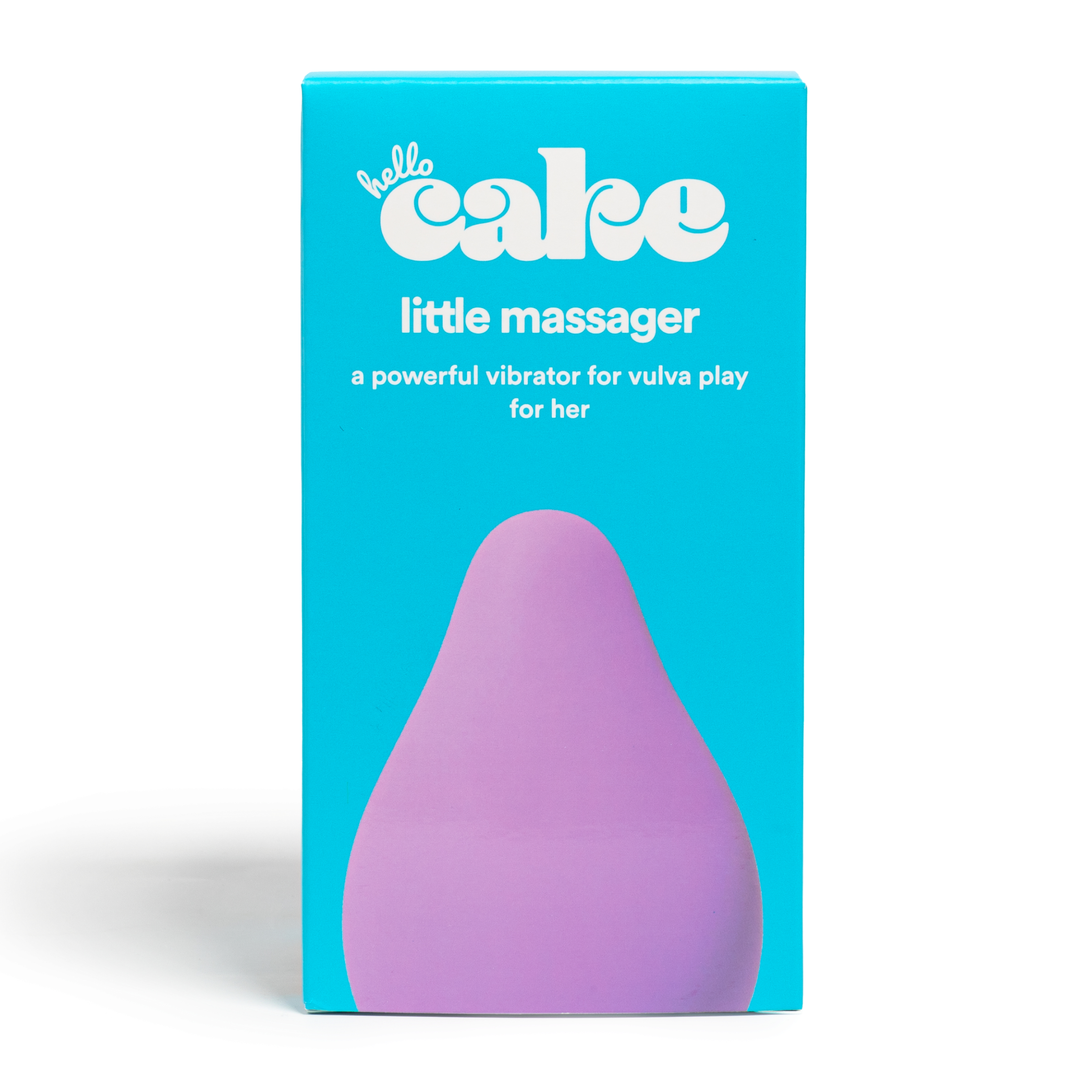 Hello Cake Little Massager Powerful Vibrator for Vulva and Clitoral Play, Lavender, 1 Count